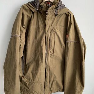 Vintage (2004) Timberland Weathergear-Cotton/Nylon Hoodie Jacket (XL) READ
